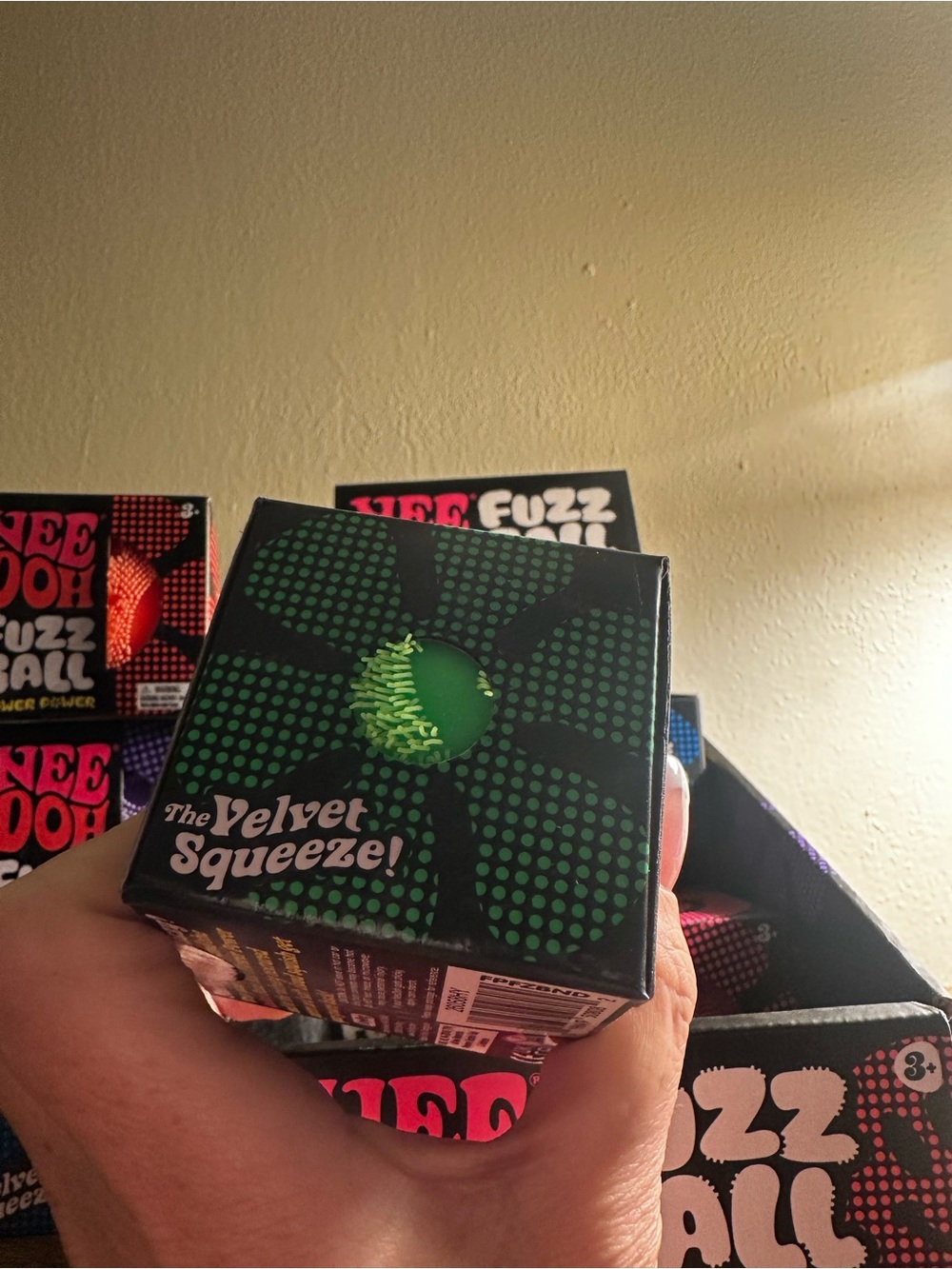 Velvet Squeeze Nee Doh! Green Sensory Fidget Ball - Kids Learning Toy